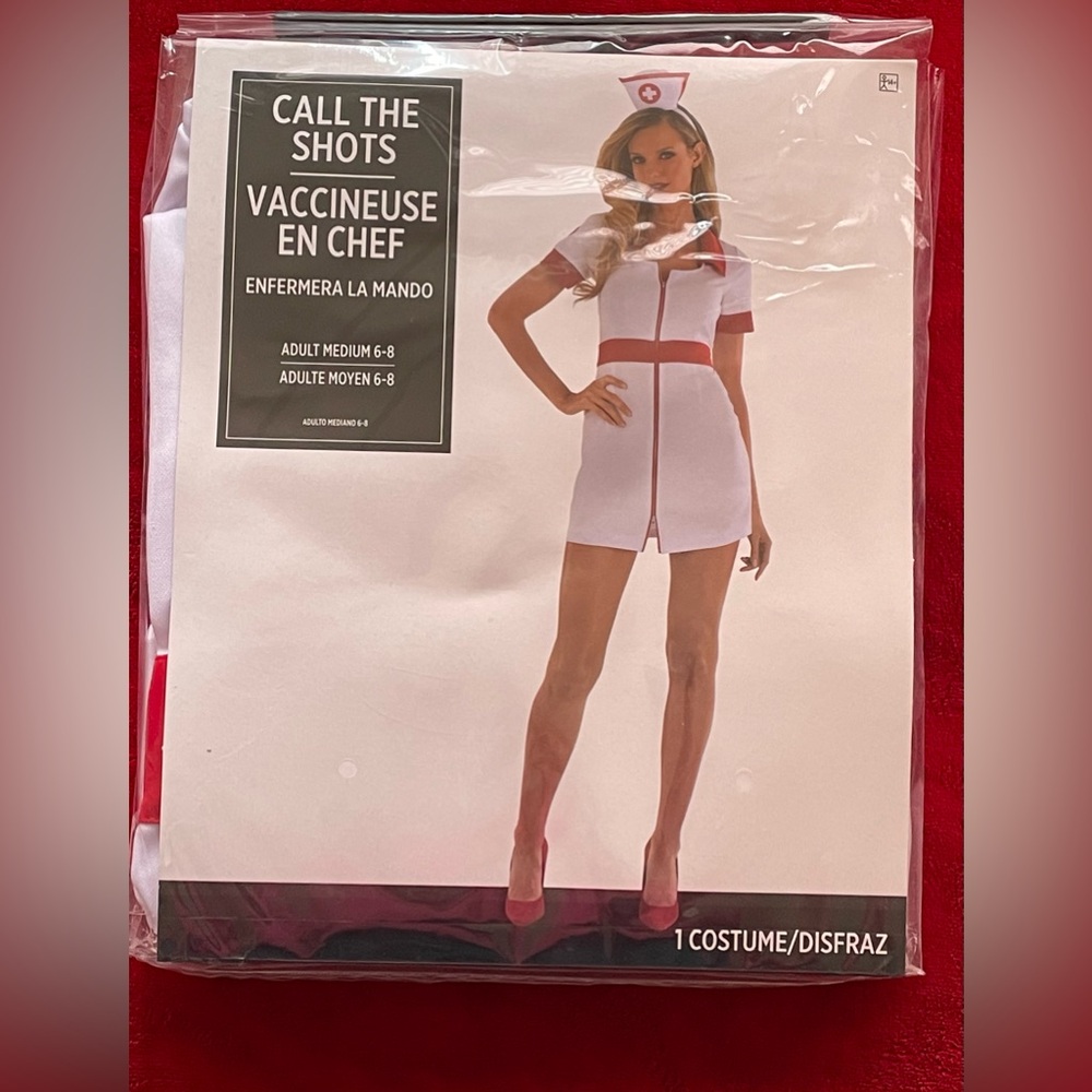 NEW Suit Yourself Costume Women's Call The Shots Nurse 2 Pcs. Costume Sz: M 6/8